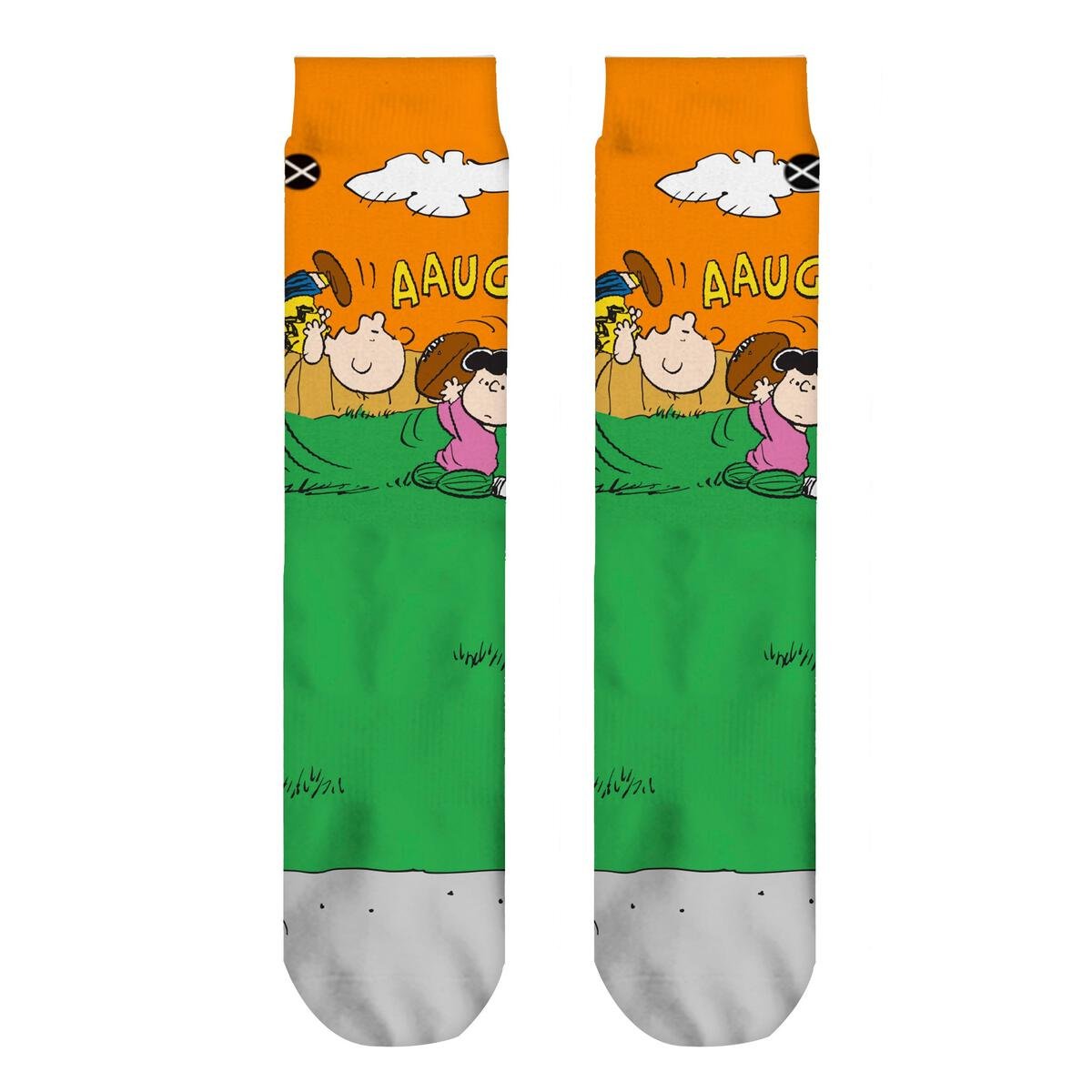 Charlie Brown Football - Mens Crew Straight Socks