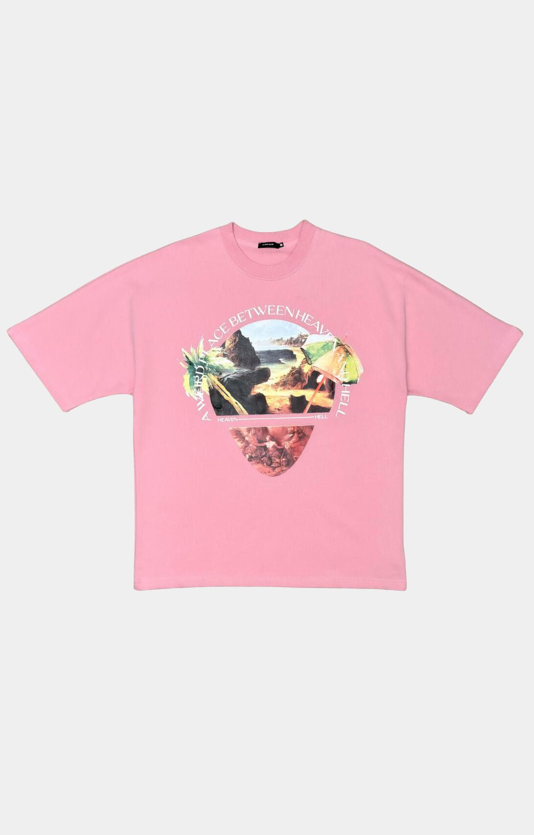 Vie Riche Heavenly Hell Box Tee - Pink Oversized Premium Tee