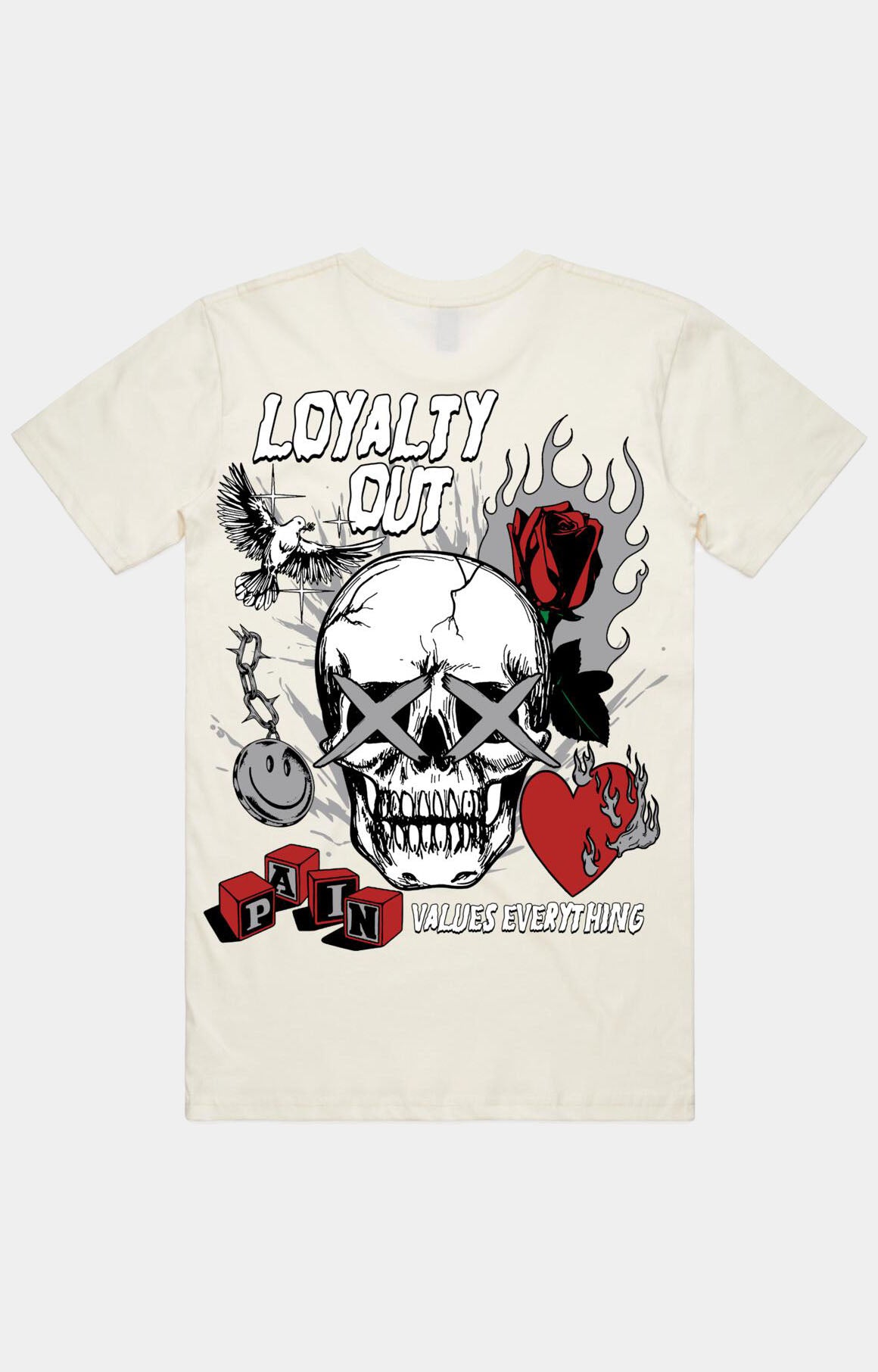 Murda Crue Skull X’S Tee - White