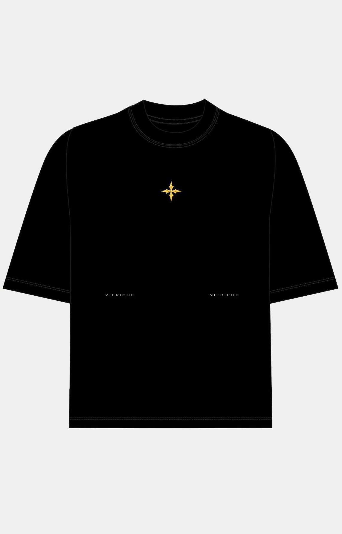 Vie Riche Rubirosa Jet -Black Oversized Tee