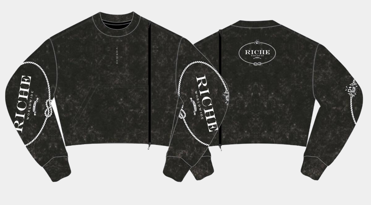 Vie Riche Mixmatch Logo Crew - Black