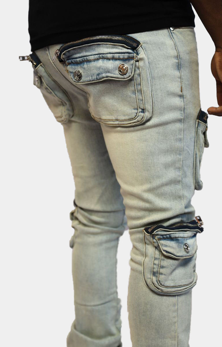 Concept Dover - Flared Light Blue Denim