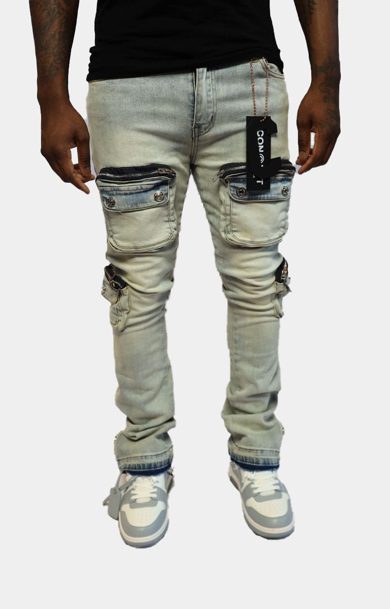 Concept Dover - Flared Light Blue Denim