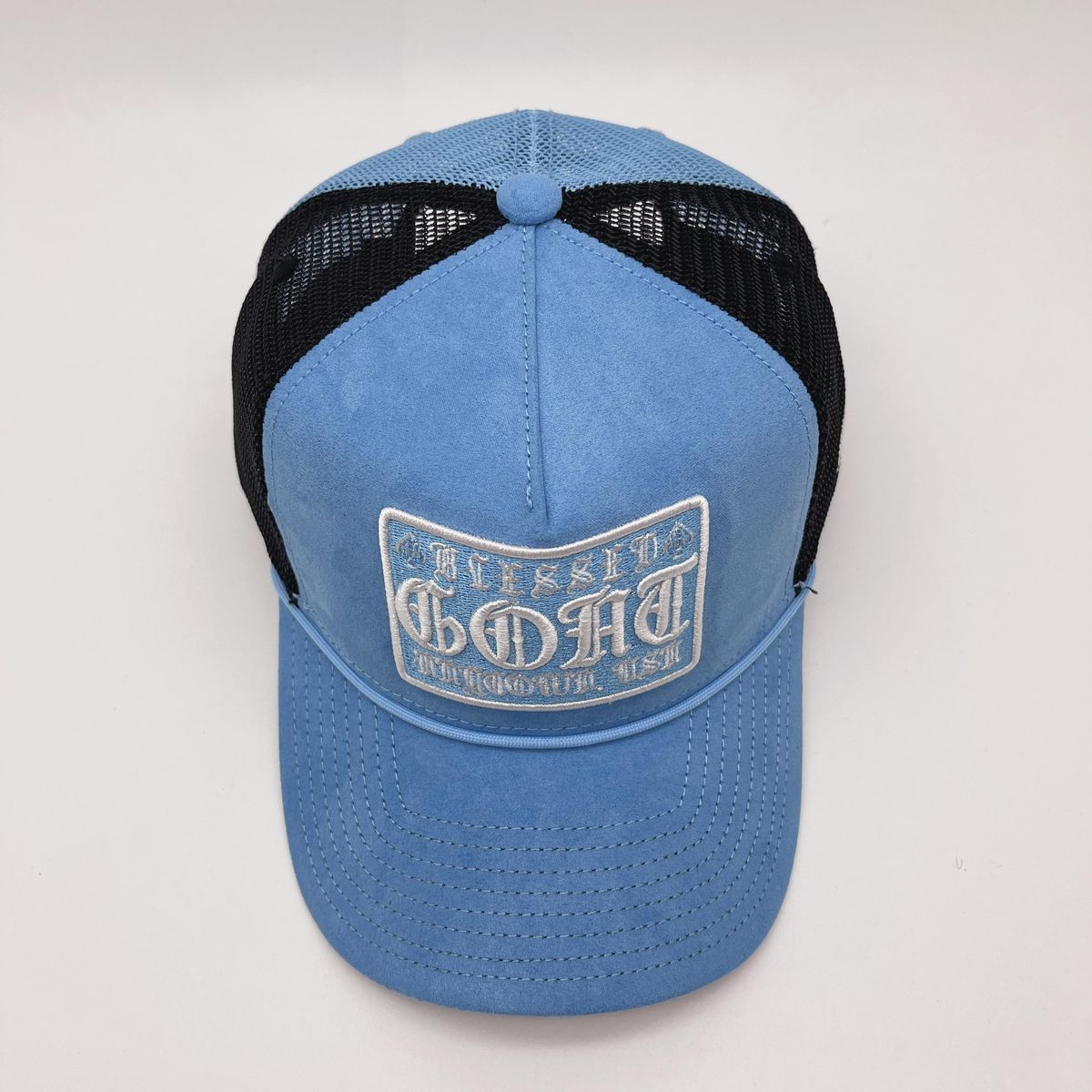 Goat Trucker Hat - Universal Blue (Suede)