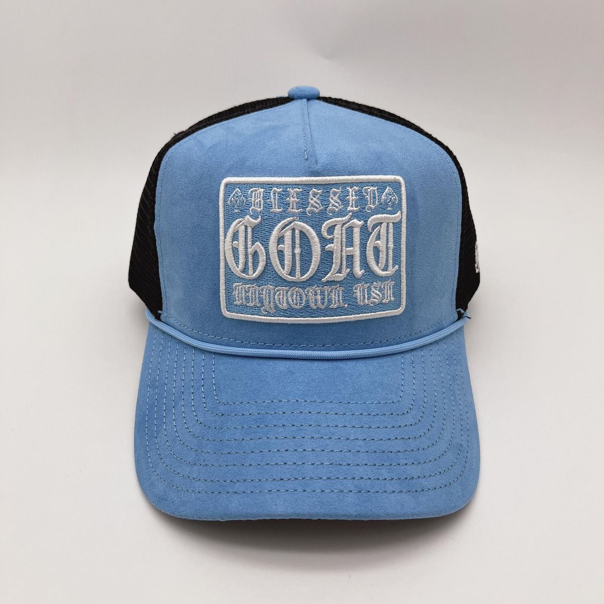 Goat Trucker Hat - Universal Blue (Suede)