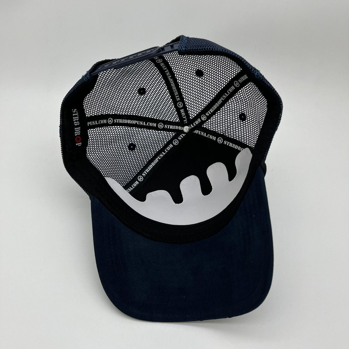 Goat Trucker Hat - Navy (Suede)