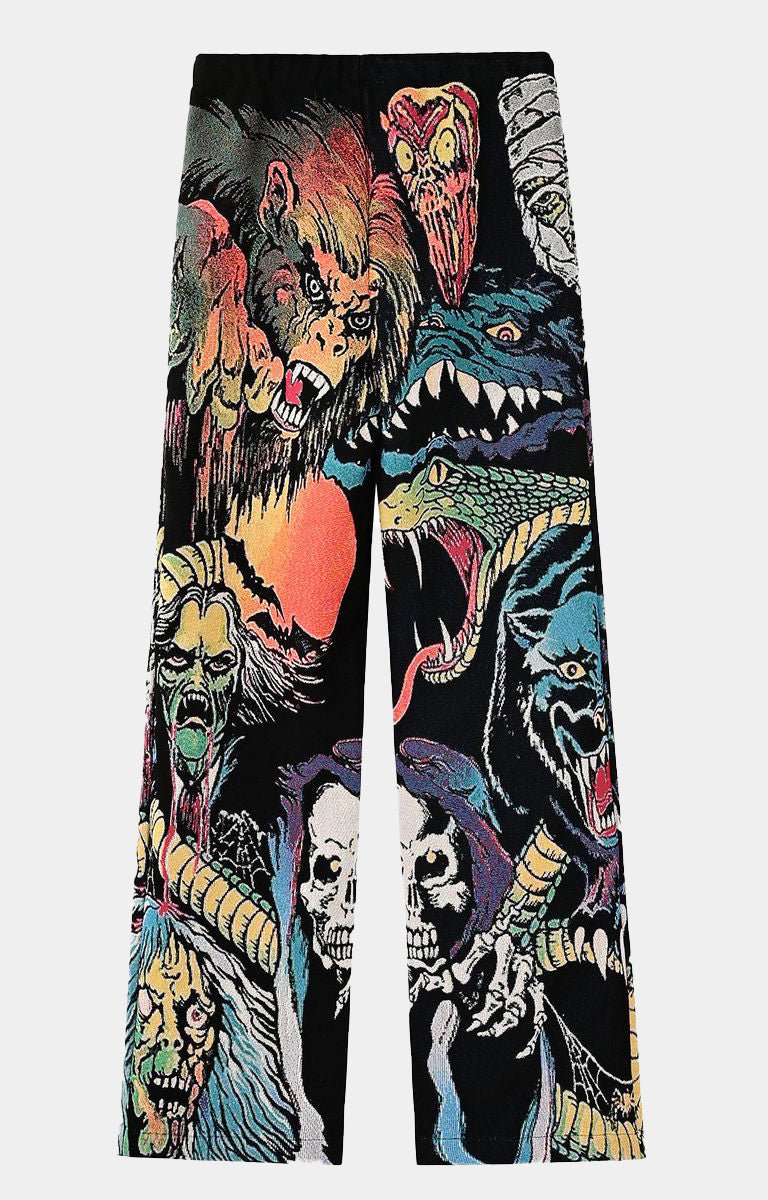 Very Rare Many Monsters Tapestry Pants