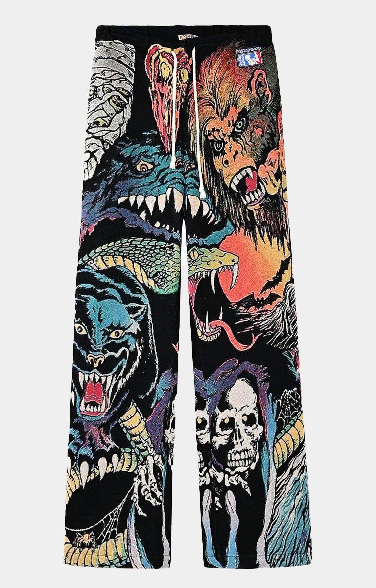 Very Rare Many Monsters Tapestry Pants