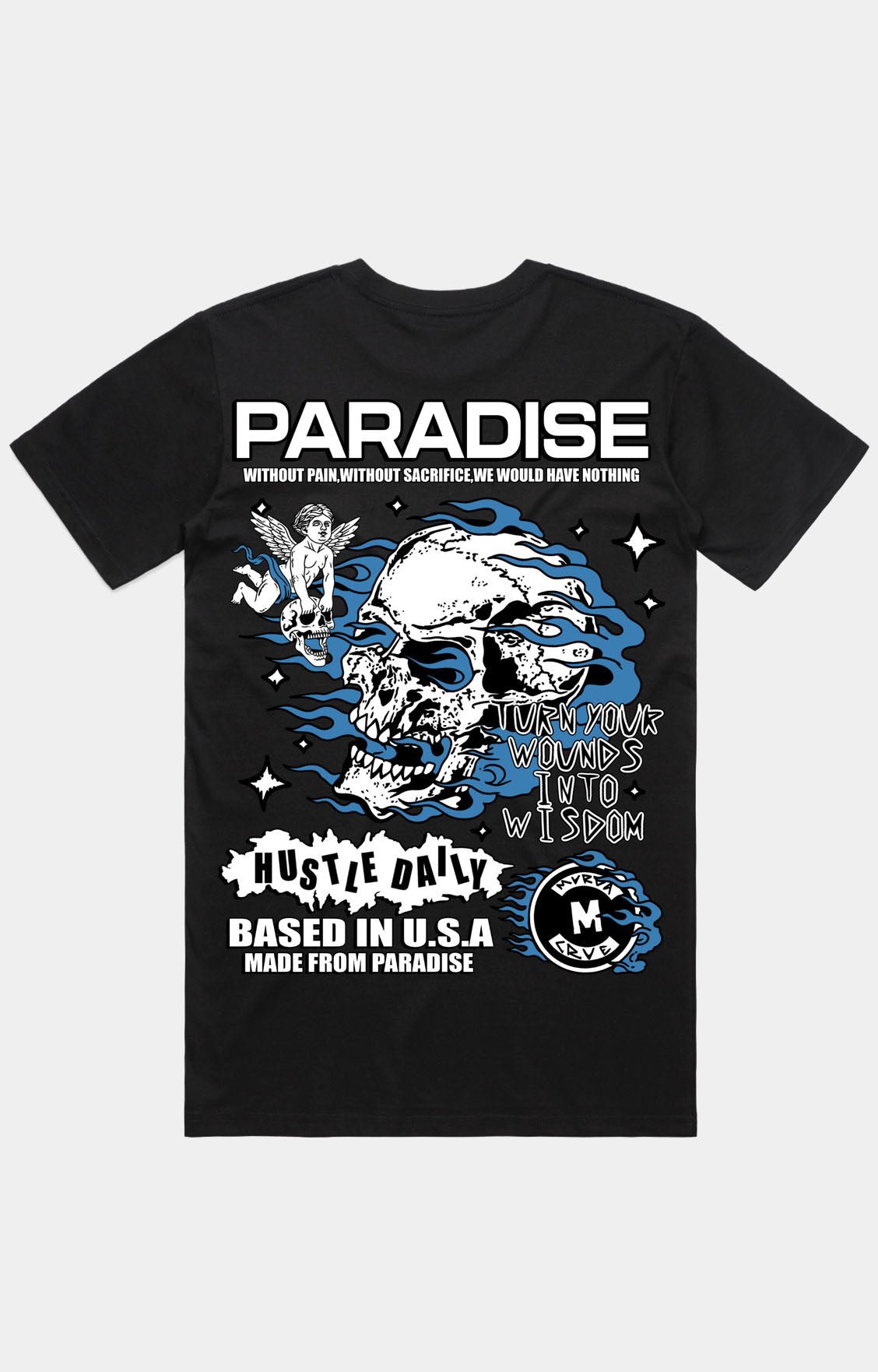 Murda Crue Paradise - Black Graphic Tee