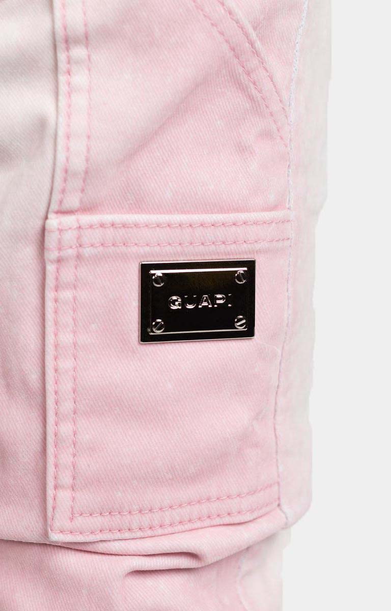 Guapi Velvet Pink Carpenter Stacked Denim