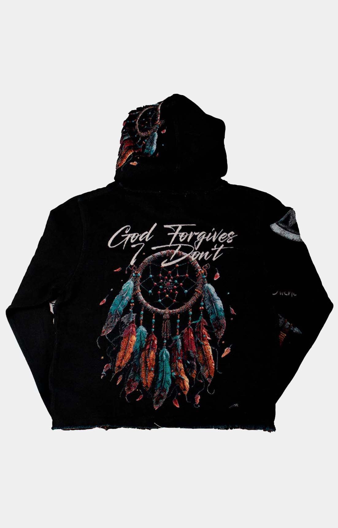 Majestik Men’s Heavy Tapestry Hoodie - Black