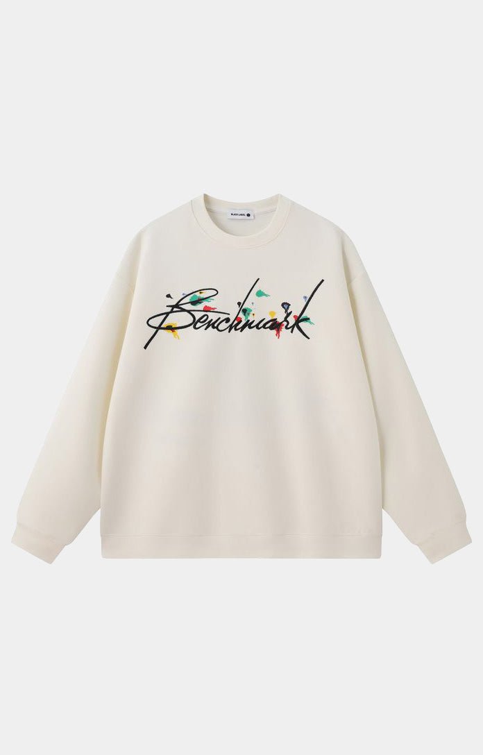 Black Label Benchmark Sweatshirt - Cream/Offwhite
