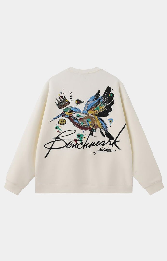 Black Label Benchmark Sweatshirt - Cream/Offwhite