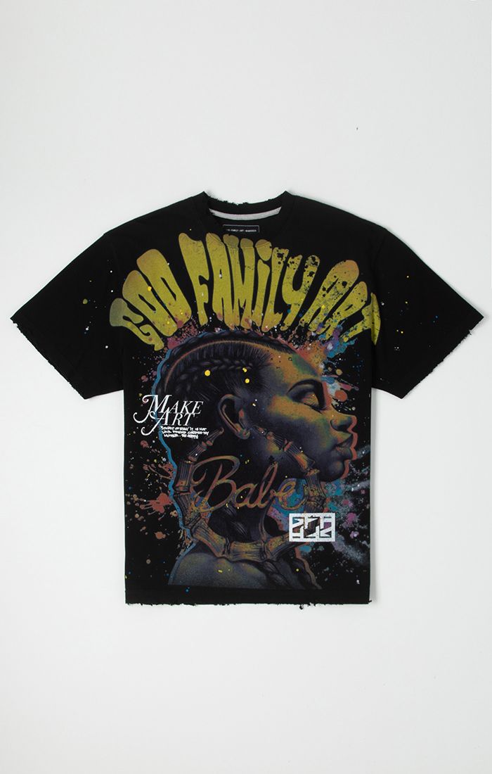GFA Manasseh MUSE Short Sleeve Knit T-shirt - Black