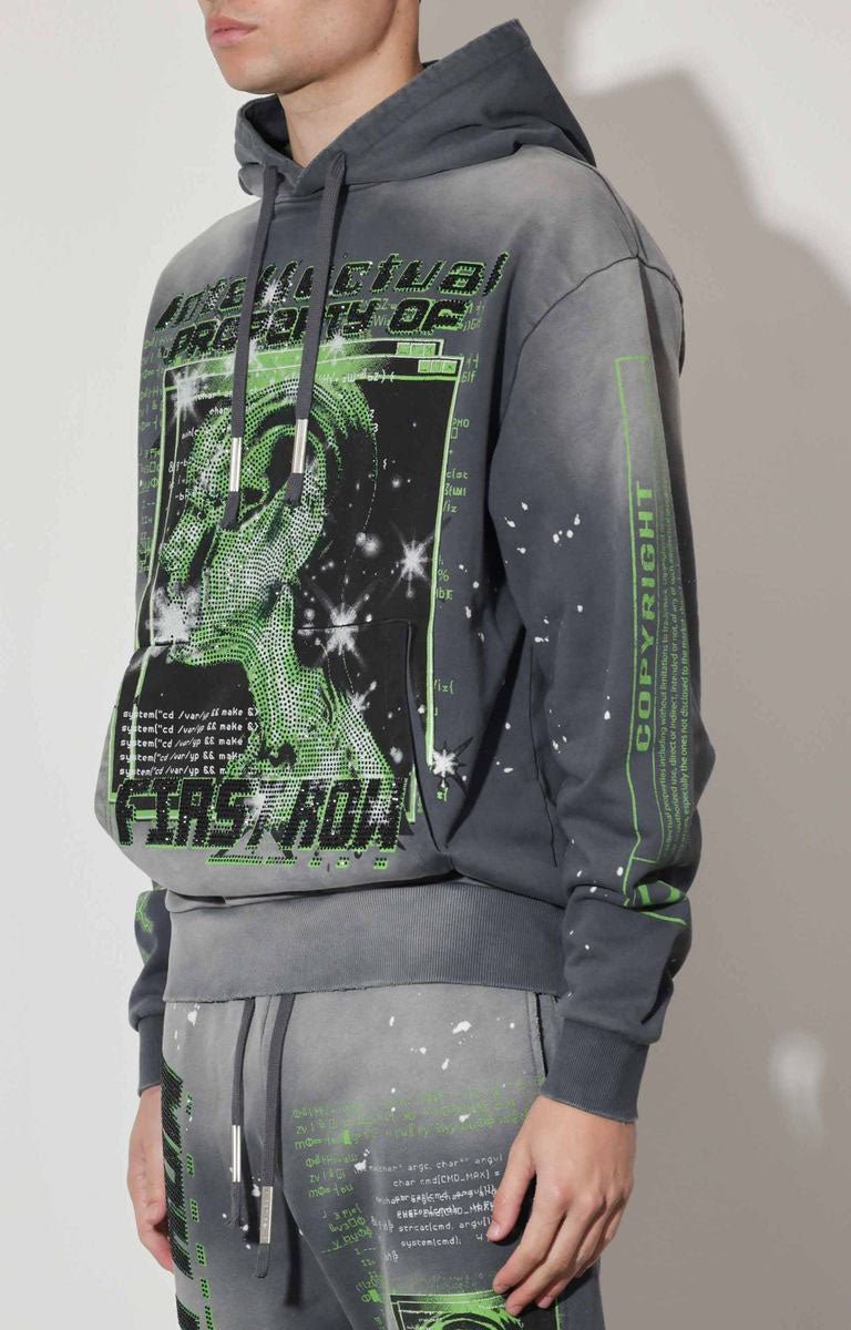 First Row Grey Hoodie side