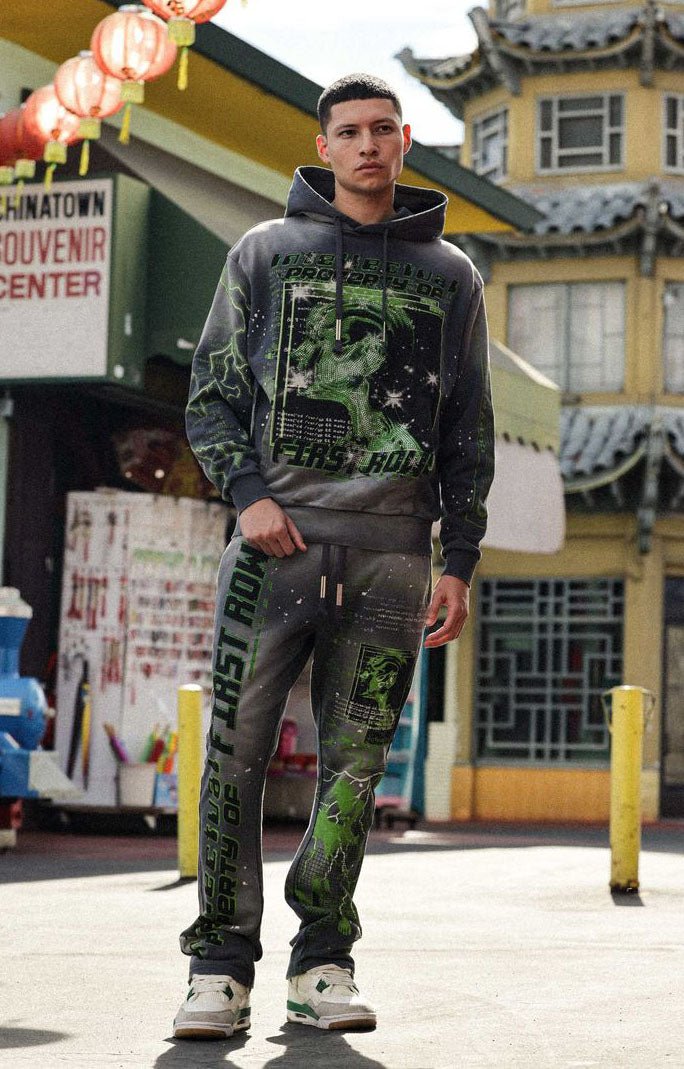 First Row Flare sweat joggers complete