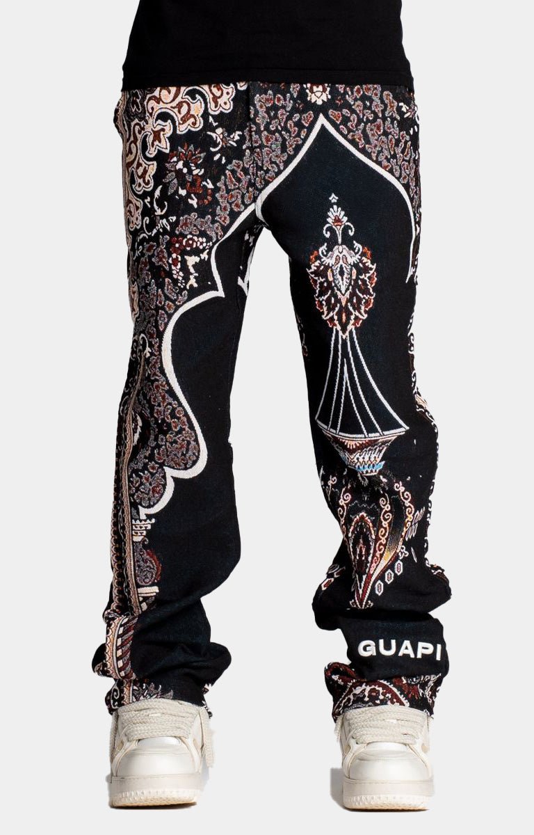 Guapi Obsidian Black Persian Tapestry Pants