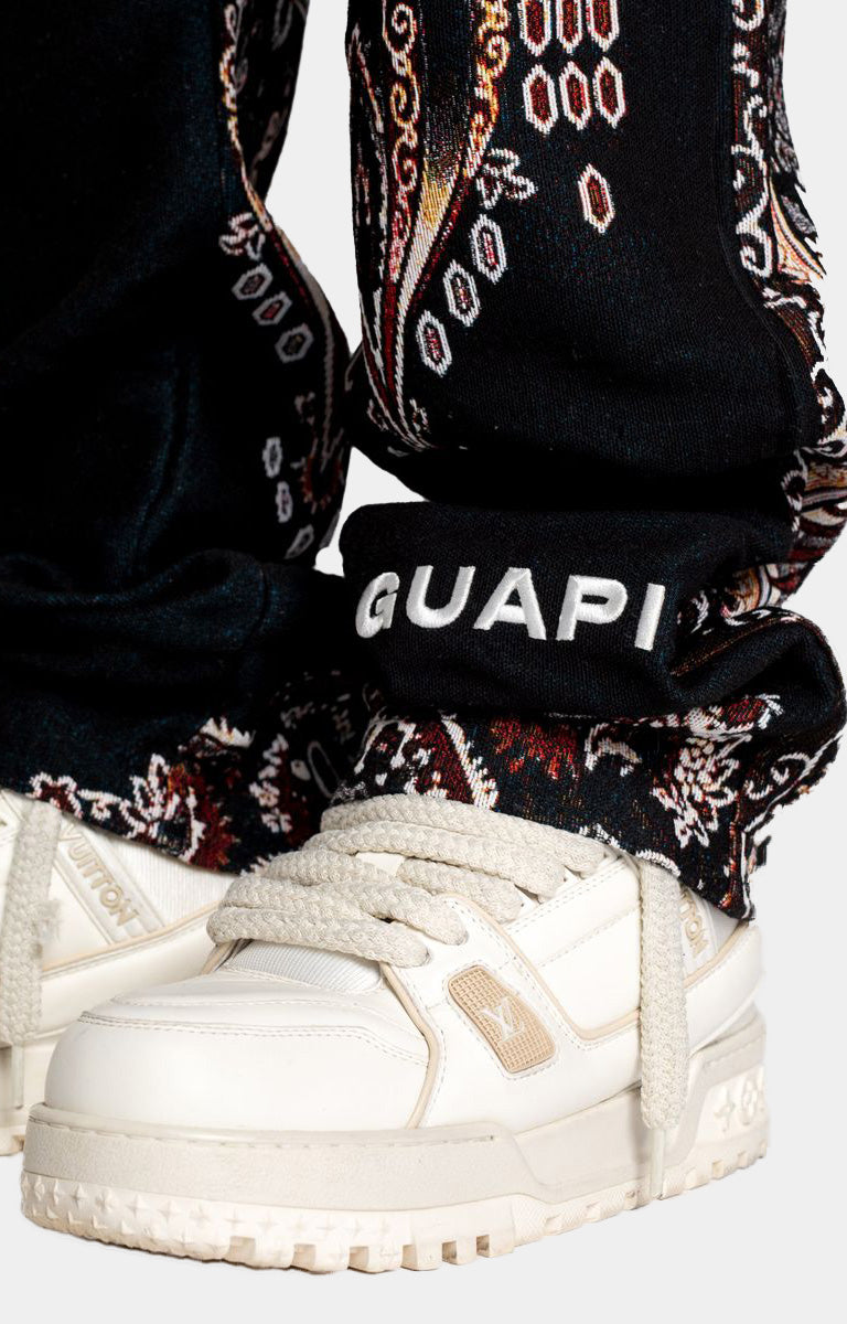 Guapi Obsidian Black Persian Tapestry Pants
