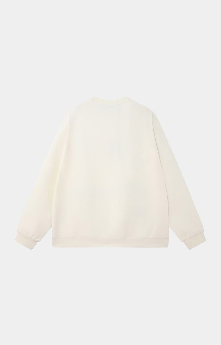 Black Label Teddy Premium Cotton Sweatshirt - Cream