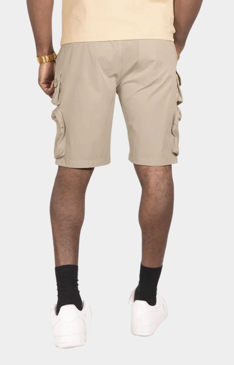 Makobi Nylon Cargo Shorts- Khaki