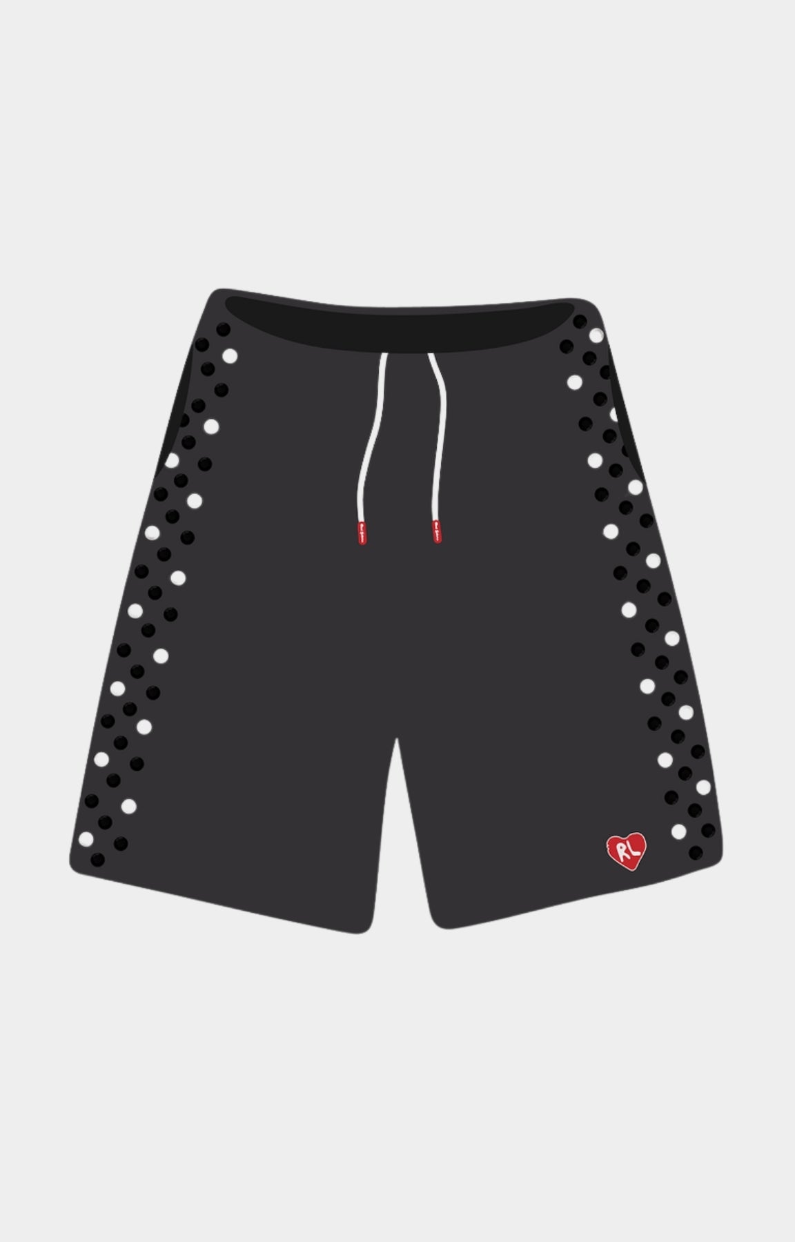 Red Letters Stoned Sweat Shorts - Charcoal
