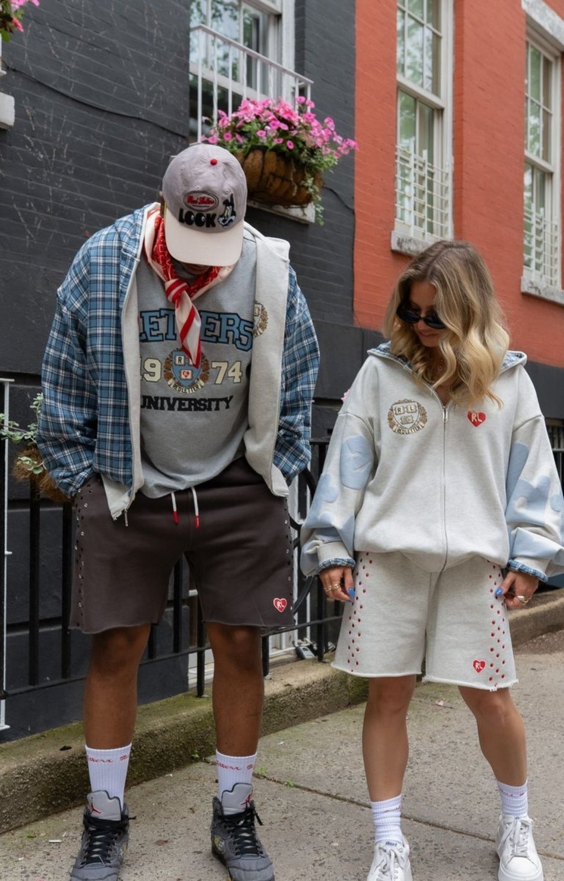 Red Letters Stoned Sweat Shorts - Charcoal