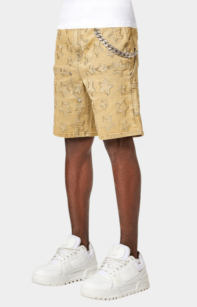 Guapi Vintage Stars Denim Shorts