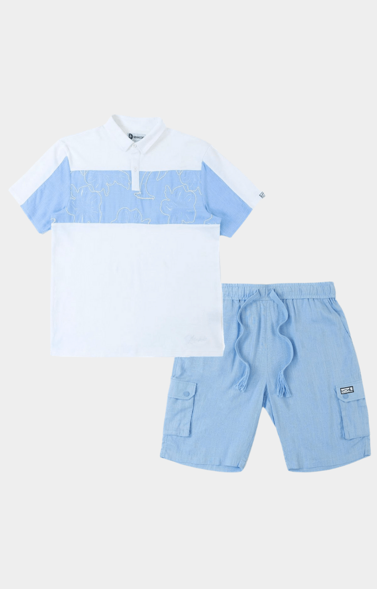 Makobi Levonia Polo Shirt - Big and Tall Blue