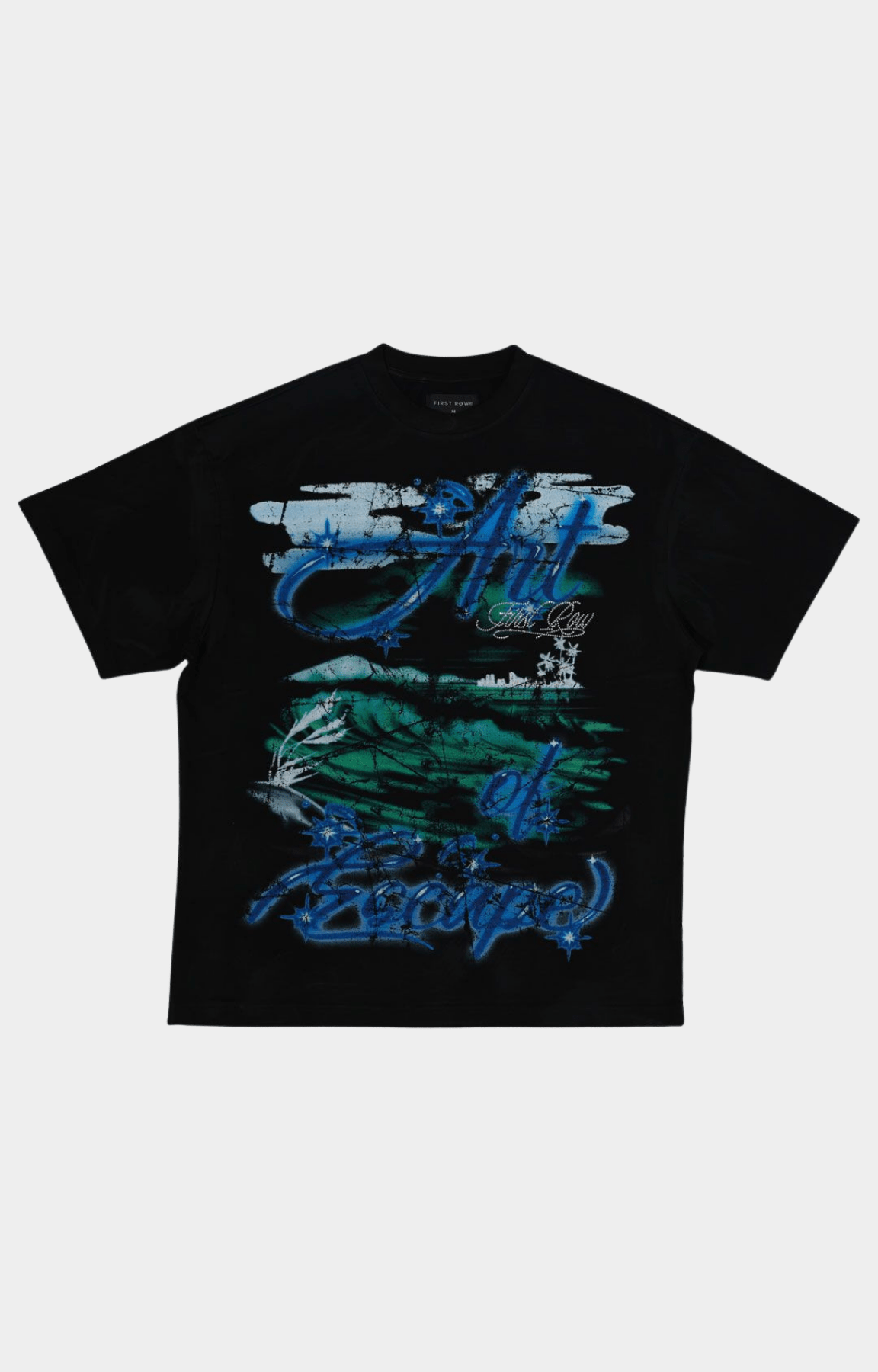 First Row Art of Escape t-shirt complete