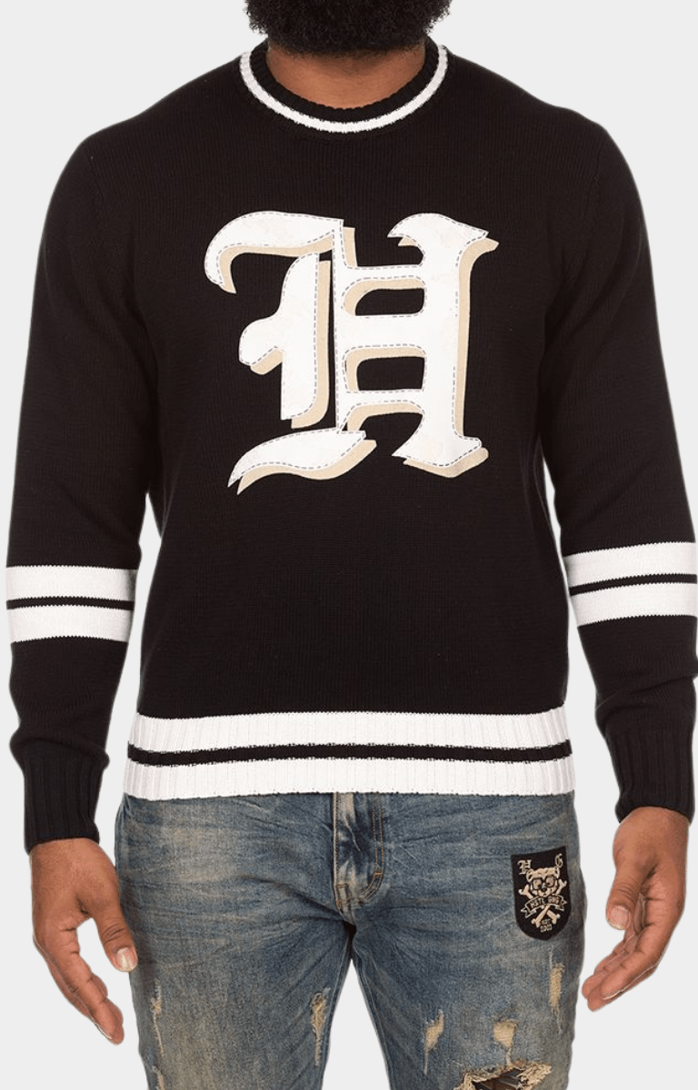 Hustle Gang Lucci Sweater - Black/White
