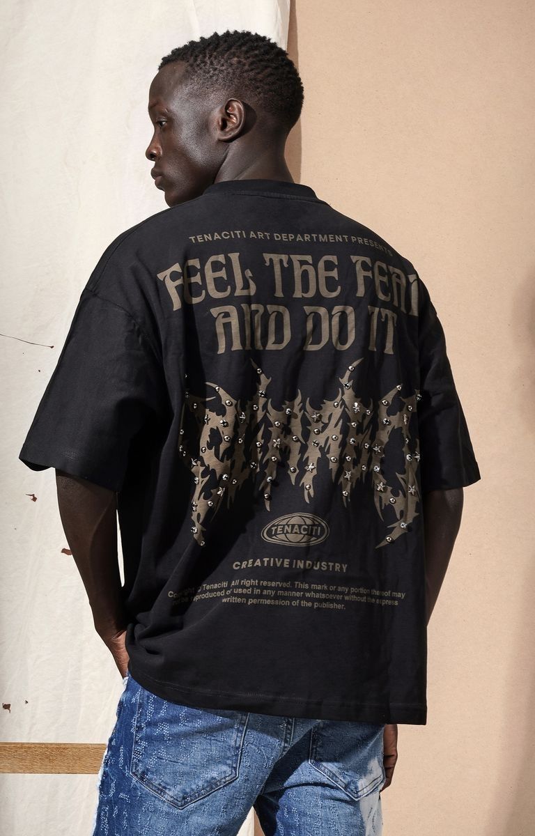 TENACITI FEEL THE FEAR TEE - White