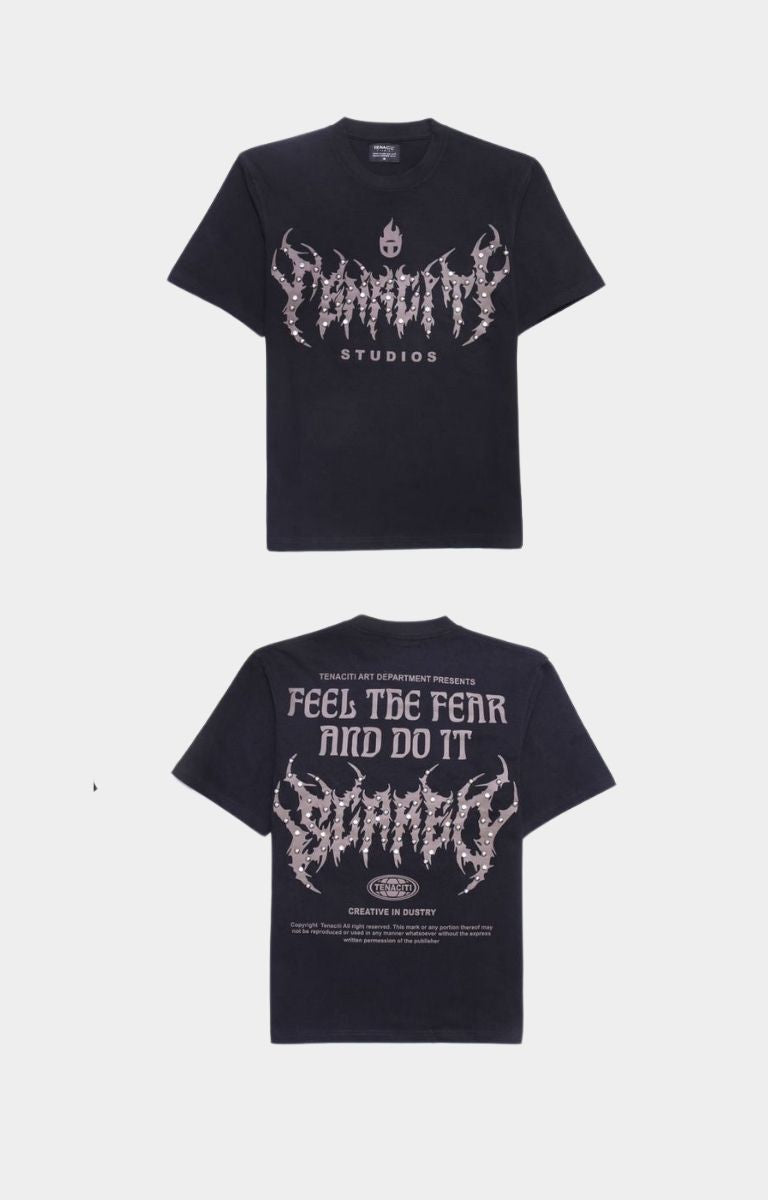 TENACITI FEEL THE FEAR TEE - White