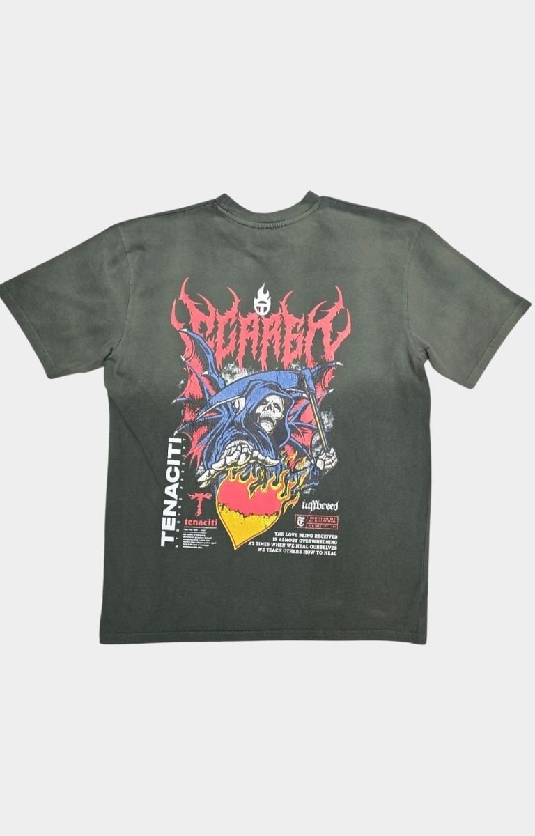 Tenaciti Teach Others How to Heal T-Shirt - Black/Gray