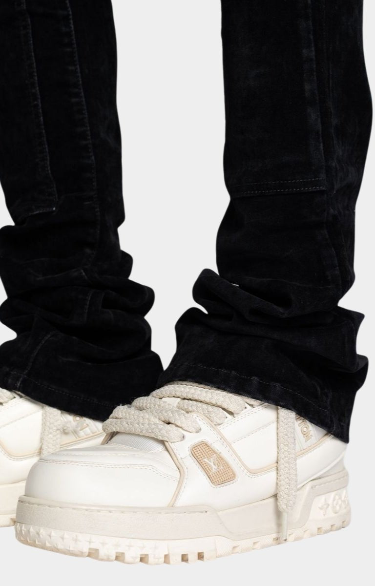 Guapi All Black Velour Denim