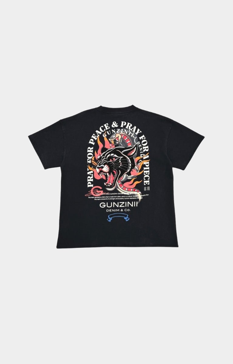 Gunzinii Peace Black t-shirt back