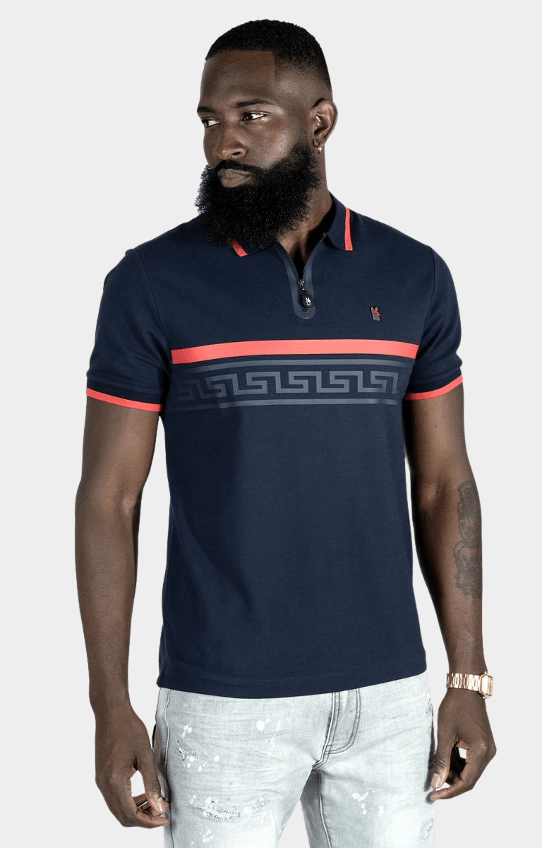 Makobi Moradi Polo Shirt - Black Big & Tall
