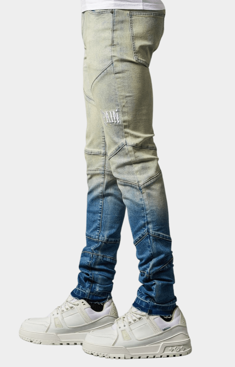 Pain Lab Blue Fade Skinny Denim