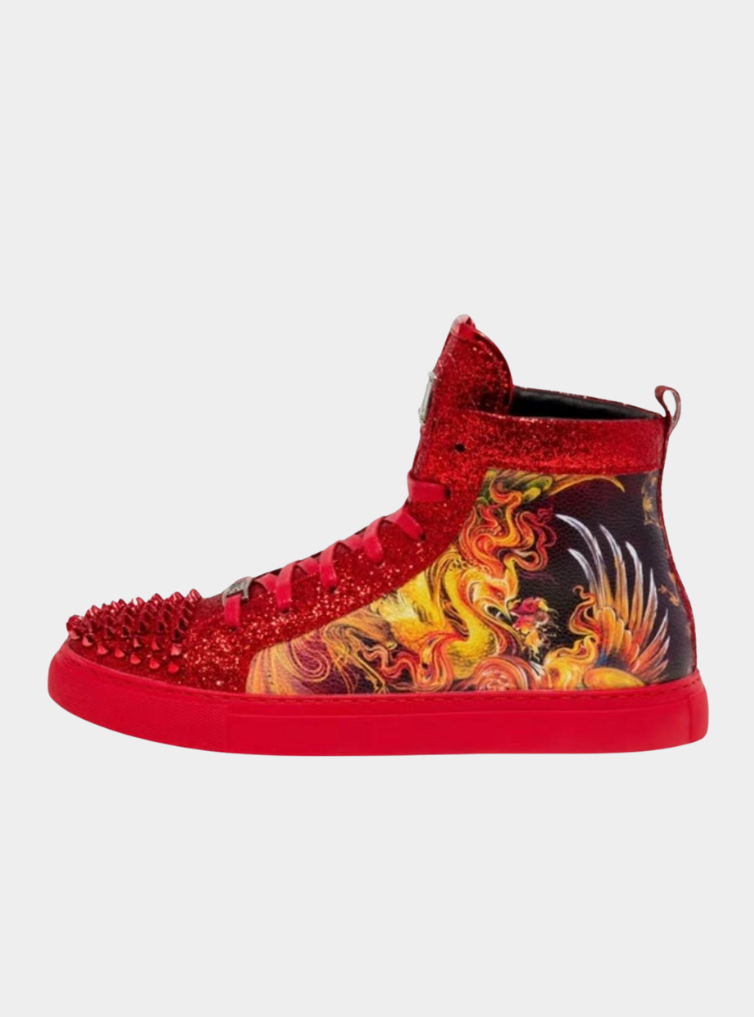 J75 JUMP RAMPAGE MEN'S MID TOP SNEAKERS
