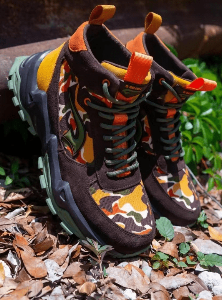 G7 Wendigo Mid Top Camo Sneakers