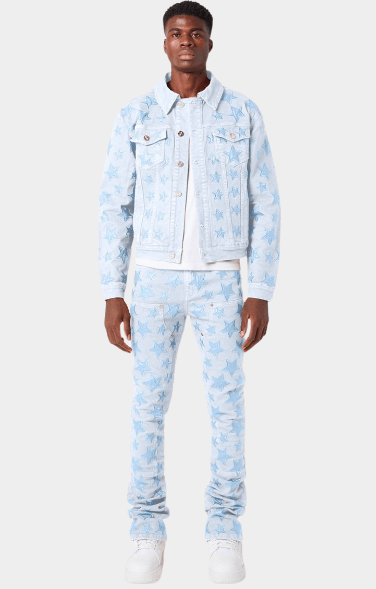 Guapi Aqua Blue Stars Denim