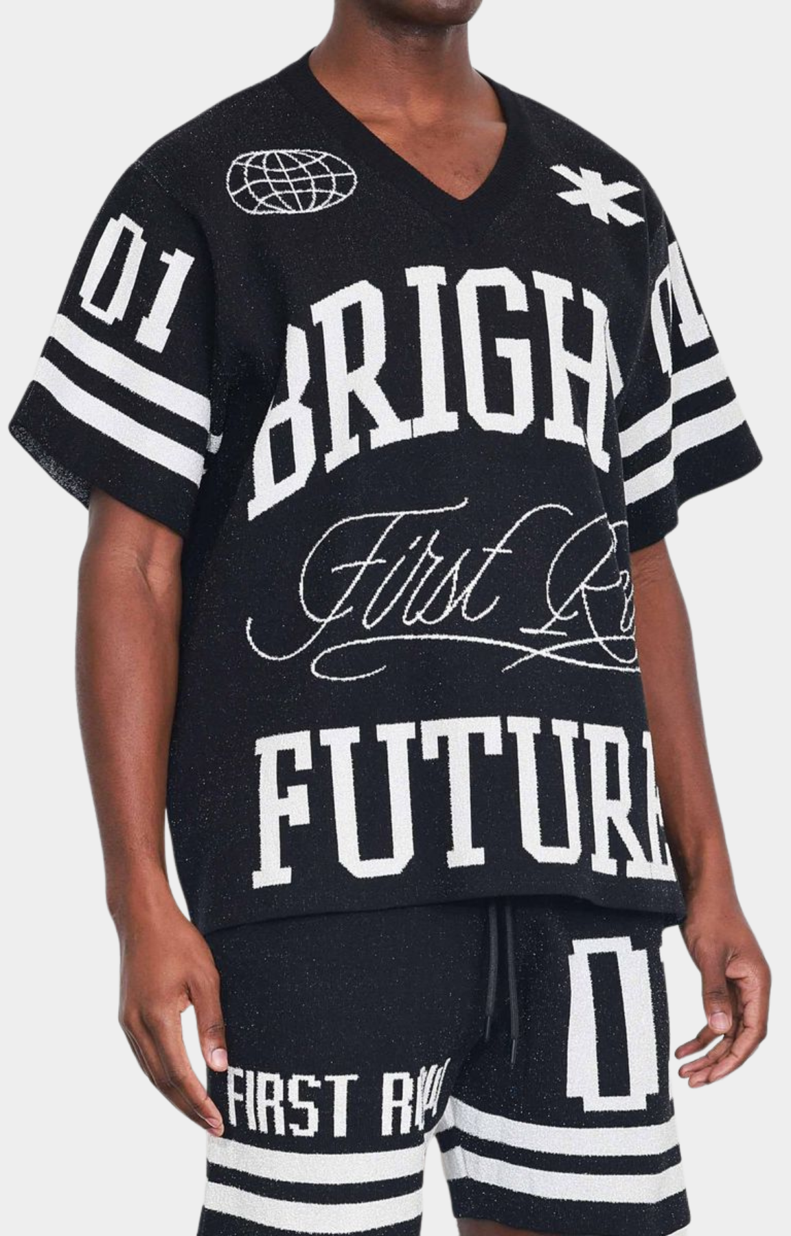 BRIGHT FUTURE VARSITY JACQUARD TEE