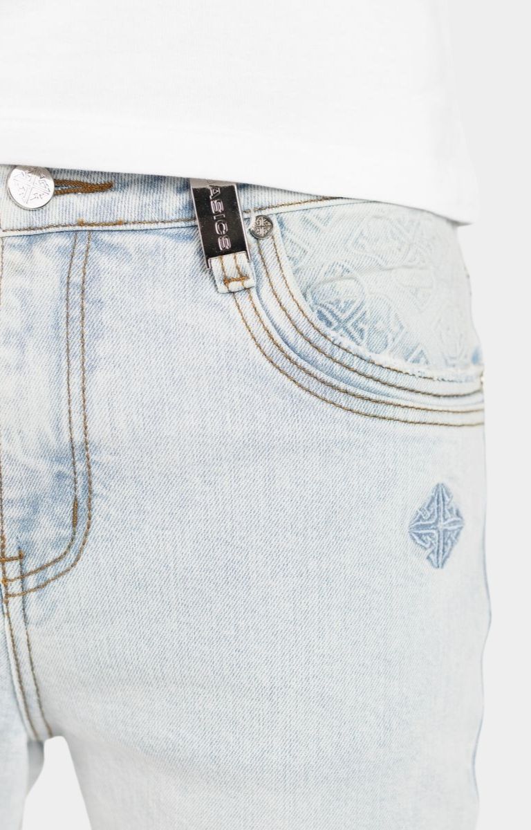 Guapi Aqua Blue Basics Stacked Denim