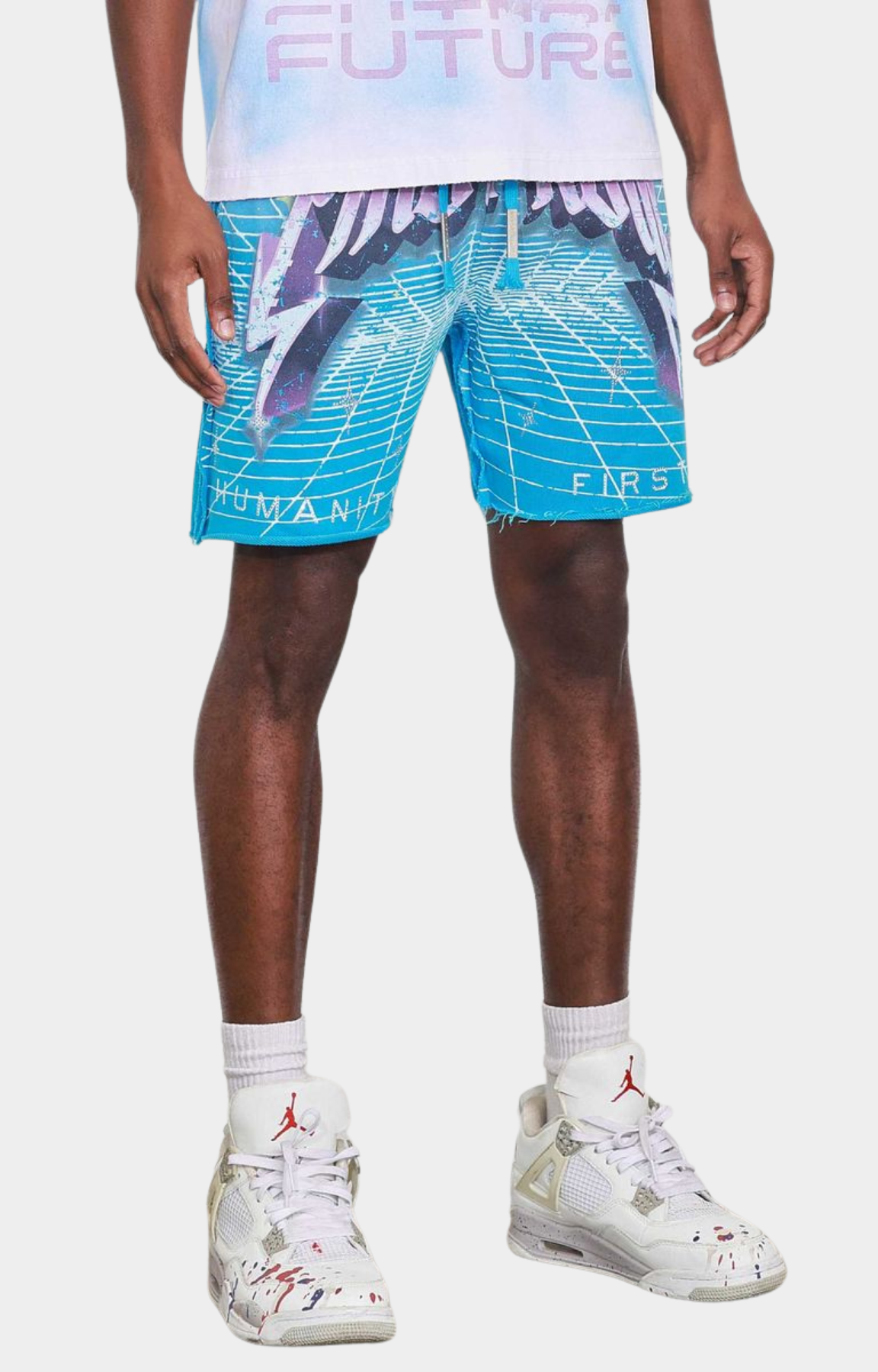 Washed Humanity First Shorts