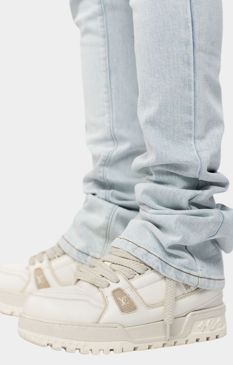 Guapi Aqua Blue Basics Stacked Denim