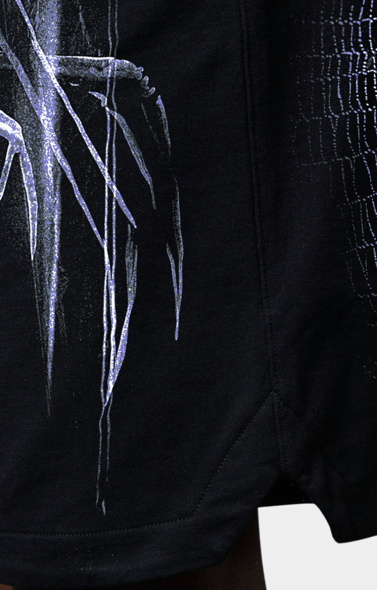 Pain Lab Nefertiti Graphic Shorts - Black