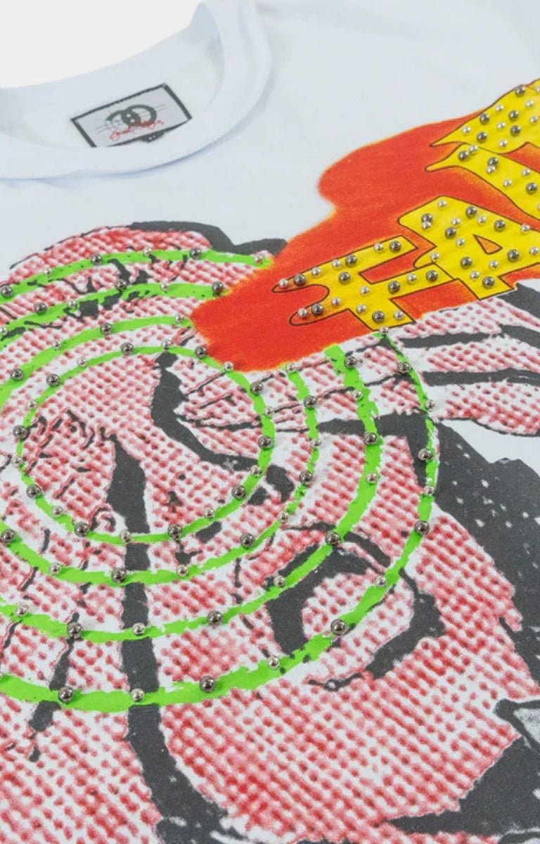 Faith box t-shirt close