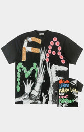 Fame black t-shirt front