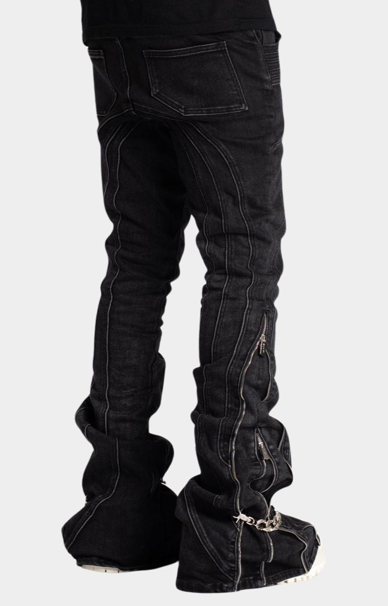 Guapi Iron Grey Chain Denim