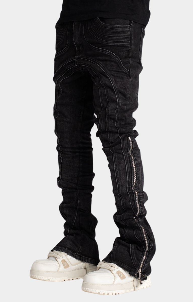 Guapi Iron Grey Chain Denim