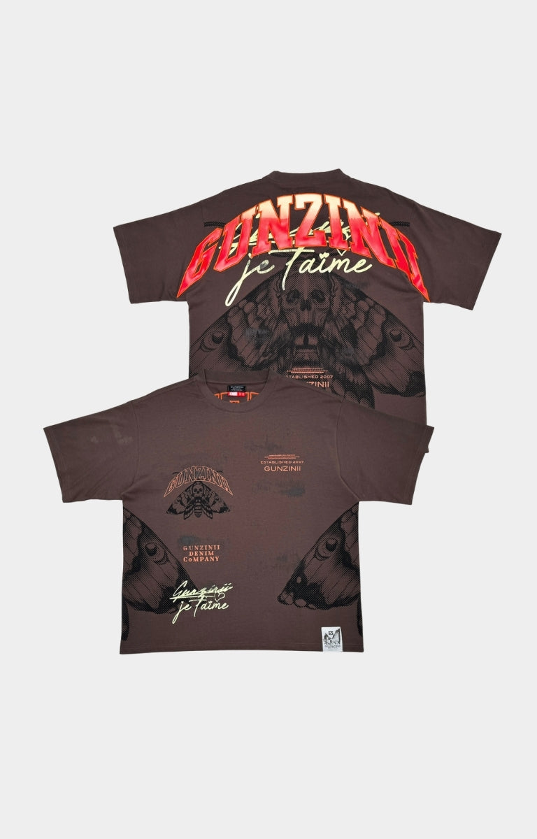 GUNZINII T-SHIRT - BROWN